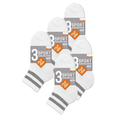 NUR DIE Herren Sportsocken Short Track Multipack