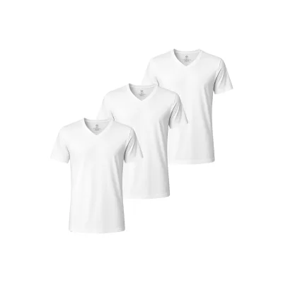 NUR DIE Herren T-Shirt Cotton Active Unterhemd 3er Pack