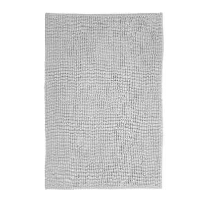 NYVI Badematte NYVISpa Chenille Rechteckig - Badezimmerteppich - Rutschfest, Saugfähig, Schnell Trocknend, Fußbodenheizung geeignet, Waschbar, Weich Farbe:Weiß;Größe:Badematte 70x120 cm