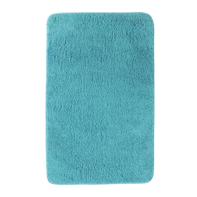 NYVI Badematte NYVISpa Lasalle  - Badezimmerteppich - Rutschfest, Saugfähig, Schnell Trocknend, Fußbodenheizung geeignet, Waschbar, Weich Farbe:Aqua;Größe:Badematte 70x120 cm