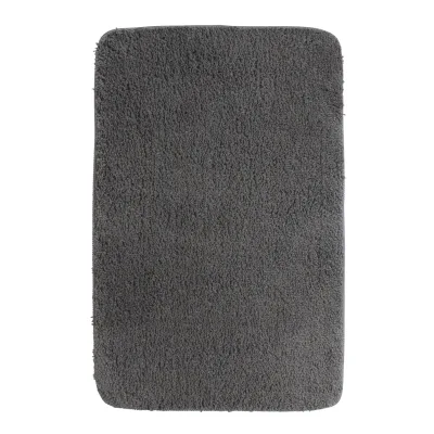 NYVI Badematte NYVISpa Lasalle  - Badezimmerteppich - Rutschfest, Saugfähig, Schnell Trocknend, Fußbodenheizung geeignet, Waschbar, Weich Farbe:Grau;Größe:Badematte 60x90 cm