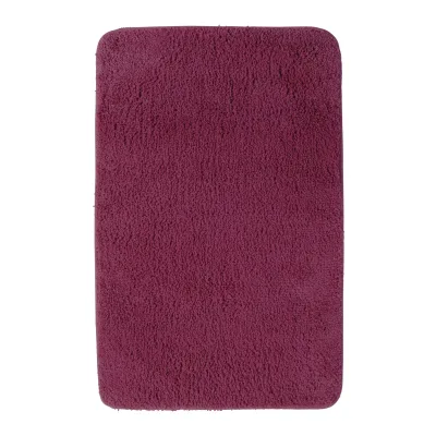 NYVI Badematte NYVISpa Lasalle  - Badezimmerteppich - Rutschfest, Saugfähig, Schnell Trocknend, Fußbodenheizung geeignet, Waschbar, Weich Farbe:Lila;Größe:Badematte 60x90 cm