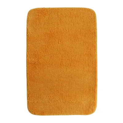 NYVI Badematte NYVISpa Lasalle  - Badezimmerteppich - Rutschfest, Saugfähig, Schnell Trocknend, Fußbodenheizung geeignet, Waschbar, Weich Farbe:Orange;Größe:Badematte 60x90 cm