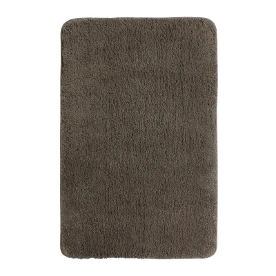 NYVI Badematte NYVISpa Lasalle  - Badezimmerteppich - Rutschfest, Saugfähig, Schnell Trocknend, Fußbodenheizung geeignet, Waschbar, Weich Farbe:Taupe;Größe:Badematte 60x90 cm
