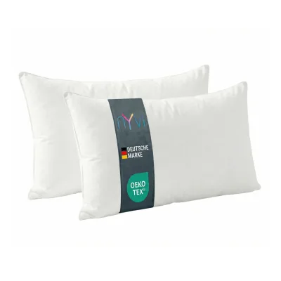 NYVI Kopfkissen NYVICloud - Schlafkissen Kissenfüllung - waschbar, für Allergiker geeignet, OEKO-TEX - Bettkissen für alle Schlaftypen - Auch als Dekokissen nutzbar Anzahl:2;Größe:40x80 cm