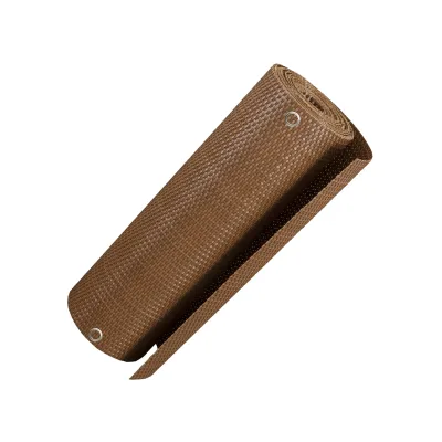 NYVI Polyrattan Balkon Sichtschutz Privafence - Balkonbespannung mit Metallösen - UV-fest, Wetterfest, 100% Blickdicht Größe:90x300 cm;Farbe:Honig RD13
