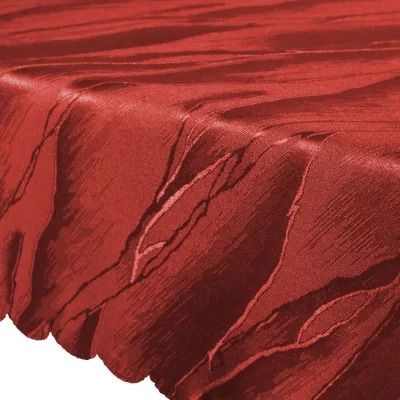 NYVI Tischdecke Jacquard Elegance - Edle Tischwäsche mit Ornamenten - Tischdecke für Weihnachten, Geburtstag, Feste - Tischläufer, Tischdeko Farbe:Rot;Größe:130x220 cm