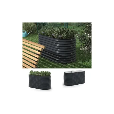 OK-Living Hochbeet Anthrazit 160x80x82 cm