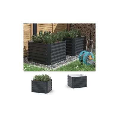 OK-Living Hochbeet Anthrazit 90x60x90 cm