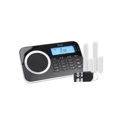 OLYMPIA Protect 9730 drahtlose GSM Alarmanlagen-Set, Schwarz