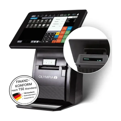 Olympia Registrierkasse Kassensystem Kasse für Gastro und Handel T210