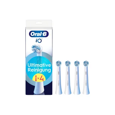 iO Ultimative Reinigung, Original Aufsteckbürsten, Weiß, 4er