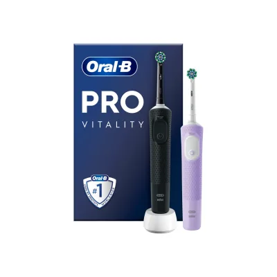 Oral-B Vitality Pro D103 Duo Black/Lilac Violet elektrische Zahnbürste