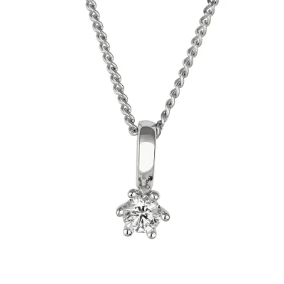 Orolino Halskette Gold 585 mit natürlichem Brillant 0,20ct.