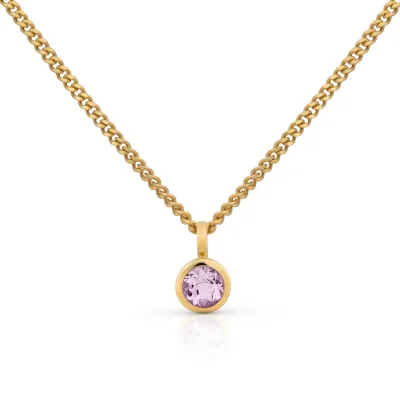 Orolino Halskette Gold 585 mit pinkem Amethyst 5mm