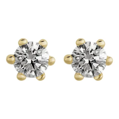 Orolino Ohrringe Gold 585 mit 2 natürlichen Brillanten zus. 0,30ct.