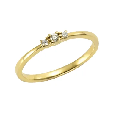Orolino Ring Gold 585 mit 3x Brillant zus. 0,08ct.