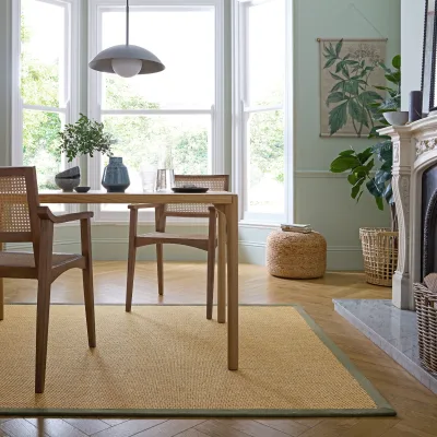 Outdoor-Teppich Bordüre Natur-Grün 200 x 290 cm - KEER   Kadima Design