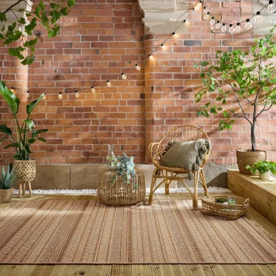 Outdoor-Teppich waschbar Ocker 200 x 290 cm - CLYST   Kadima Design