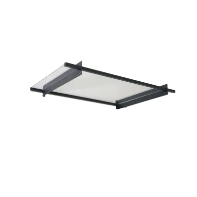 Palram - Canopia   Nancy 1.5x0.9 Vordach, anthrazit, klar