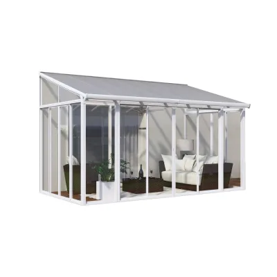 Palram - Canopia  SanRemo Wintergarten, weiß in cm H 285-310 cm x B 295 cm x T 430 cm