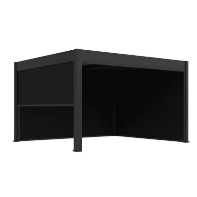 Paragon Outdoor Outdoor Seitenteil für Pergola Grand Tuscan 14 Grau   403x237cm