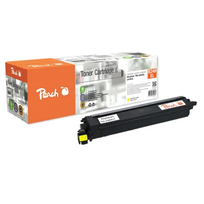 Peach B248 XLY Toner XL ye ersetzt Brother TN-248XLY für z.B. Brother DCPL 3560 CDW, Brother MFCL 3760 CDW, Brother MFCL 8390 CDW (wiederaufbereitet)