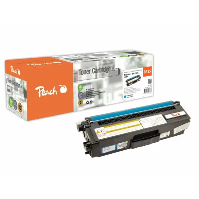 Peach B325 c Toner cy ersetzt Brother TN-325c für z.B. Brother DCP -9055 CDN, Brother DCP -9270 CDN, Brother HL -4100, Brother HL -4140 CN (wiederaufbereitet)