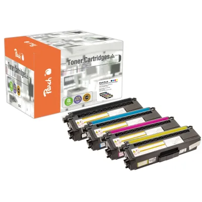 Peach B326  4 Toner XL (bk, c/m/y) ersetzt Brother TN-326 für z.B. Brother DCPL 8400 CDN, Brother DCPL 8450 CDW, Brother HLL 8250 CDN (wiederaufbereitet)