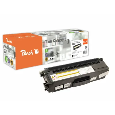 Peach B329 BK Toner XL bk ersetzt Brother TN-329BK für z.B. Brother DCPL 8450 CDW, Brother HLL 8350 CDW, Brother HLL 8350 CDWT, Brother HLL 8350 (wiederaufbereitet)