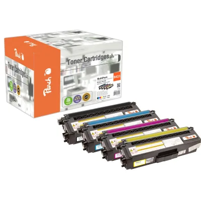 Peach B423  4 Toner XL (bk, c/m/y) ersetzt Brother TN-423 für z.B. Brother DCPL 8410 CDW, Brother MFCL 8690 CDW, Brother DCPL 8410 CDN (wiederaufbereitet)
