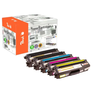 Peach B426  5 Toner XL (2*bk, c/m/y) ersetzt Brother TN-426 für z.B. Brother HLL 8360 CDW, Brother MFCL 8900 CDW (wiederaufbereitet)