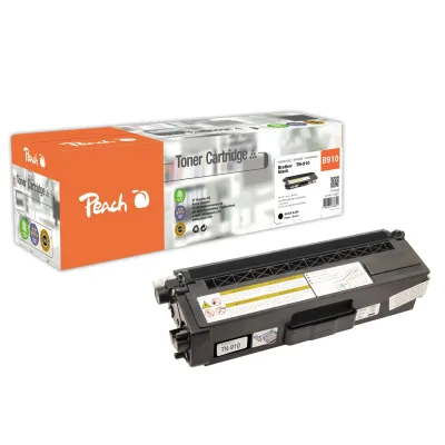 Peach B910 BK Toner bk ersetzt Brother TN-910BK für z.B. Brother HLL 9310 CDW, Brother HLL 9310 CDWT, Brother HLL 9310 CDWTT, Brother HLL 9310 (wiederaufbereitet)