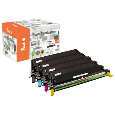 Peach E2800  4 Toner (bk, c/m/y) ersetzt Epson C13S051158-61 für z.B. Epson Aculaser C 2800, Epson Aculaser C 2800 DN, Epson Aculaser C 2800 DTN (wiederaufbereitet)