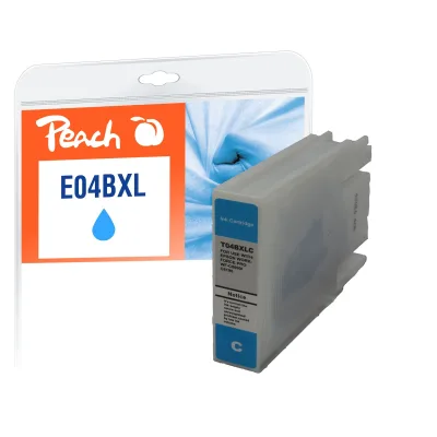 Peach E4B2c Druckerpatrone XL cy ersetzt Epson T04B2 c, C13T04B24010 für z.B. Epson WorkForce Pro WFC 8100, Epson WorkForce Pro WFC 8190 D3TWC