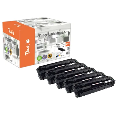 Peach HP 045  5 Toner (2*bk, c/m/y) ersetzt Canon CRG-045, 1242C002*2, 1241C002, 1240C002, 1239C002 für z.B. Canon ISensys LBP -610 (wiederaufbereitet)