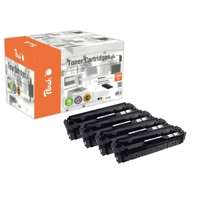 Peach HP 045 H 4 Toner XL (bk, c/m/y) ersetzt Canon CRG-045H, 1246C002, 1245C002, 1244C002, 1243C002 für z.B. Canon ISensys LBP -610 (wiederaufbereitet)