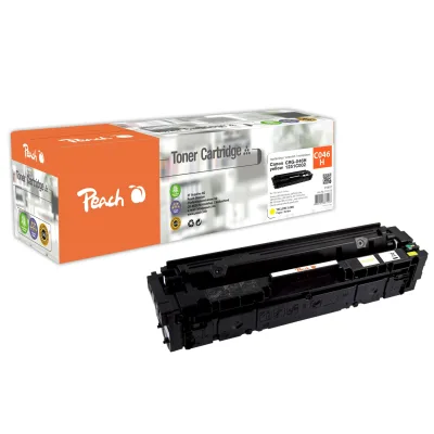 Peach HP 046 Hy Toner XL ye ersetzt Canon CRG-046H y, 1251C002 für z.B. Canon ISensys LBP -650, Canon ISensys LBP -653 Cdw, Canon ISensys MF 730 (wiederaufbereitet)