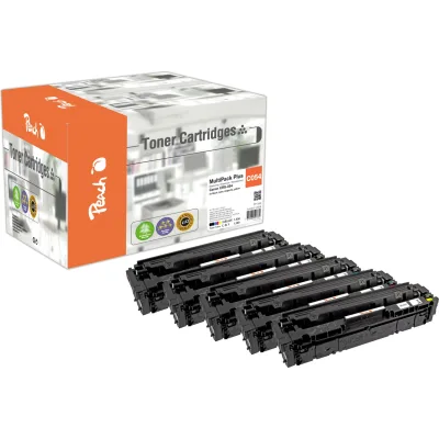 Peach HP 054  5 Toner (2*bk, c/m/y) ersetzt Canon CRG-054, 3024C002*2, 3023C002, 3022C002, 3021C002 für z.B. Canon iSENSYS LBP -620 (wiederaufbereitet)