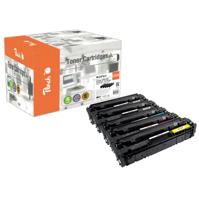 Peach HP 055  5 Toner (2*bk, c/m/y) ersetzt Canon CRG-055, 3016C002*2, 3015C002, 3014C002, 3013C002 für z.B. Canon iSENSYS LBP -660 (wiederaufbereitet)