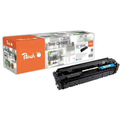 Peach HP 055 c Toner cy ersetzt Canon CRG-055 c, 3015C002 für z.B. Canon iSENSYS LBP -660, Canon iSENSYS LBP -662 Cdw, Canon iSENSYS LBP -663 Cdw (wiederaufbereitet)