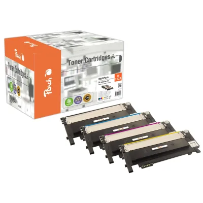 Peach HP 117 A 4 Toner (bk, c/m/y) ersetzt HP No. 117A, W2070A, W2071A, W2072A, W2073A für z.B. HP Color Laser MFP 178 nw, HP Color Laser 150 a (wiederaufbereitet)