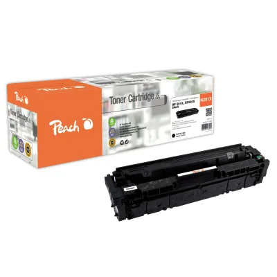 Peach HP 201 XBK Toner XL bk ersetzt HP No. 201X BK, CF400X für z.B. HP Color LaserJet Pro MFP M 277 dw, HP Color LaserJet Pro M 252 dw (wiederaufbereitet)
