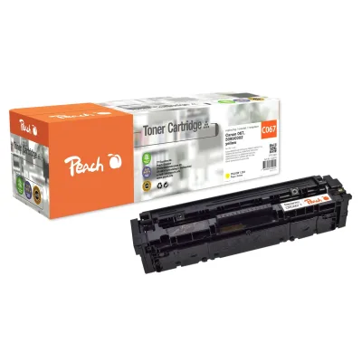 Peach HP 207-W2210/1/2/3-C067 Toner ye ersetzt Canon 067 y, 5100C002 für z.B. Canon iSENSYS MF 650, Canon iSENSYS MF 651 Cw (wiederaufbereitet)