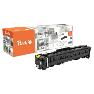 Peach HP 207 X Toner XL ye ersetzt HP No. 207X, W2212X für z.B. HP Color LaserJet Pro MFP M 282 nw, HP Color LaserJet Pro M 255 dw (wiederaufbereitet)