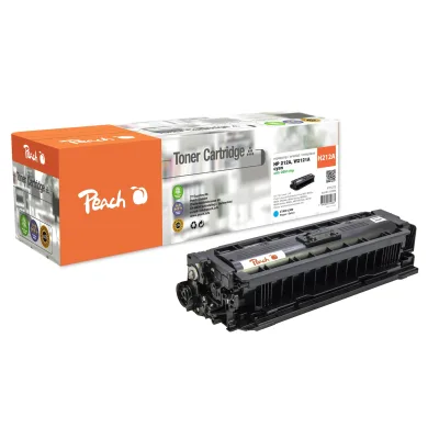 Peach HP 212 A Toner cy ersetzt HP No. 212A, W2120A für z.B. HP Color LaserJet Enterprise Flow MFP M 578 c, HP Color LaserJet Enterprise M 554 (wiederaufbereitet)