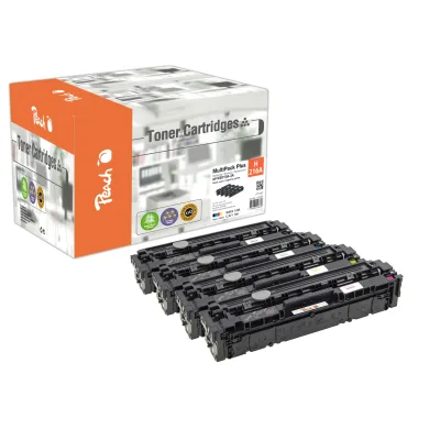 Peach HP 216 A 4 Toner (bk, c/m/y) ersetzt HP No. 216A, W2410A, W2411A, W2412A, W2413A für z.B. HP Color LaserJet Pro MFP M 183 fw (wiederaufbereitet)