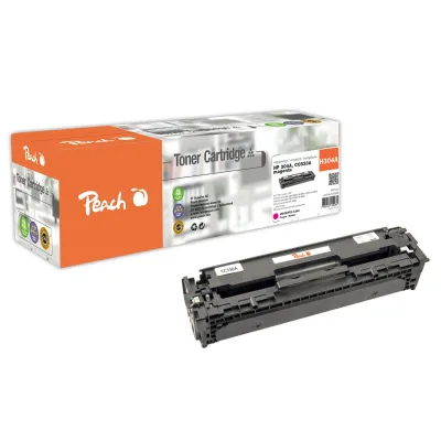 Peach HP 304 AM Toner ma ersetzt HP No. 304A M, CC533A für z.B. HP Color LaserJet CM 2300, HP Color LaserJet CM 2320 CB MFP (wiederaufbereitet)