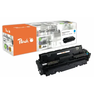 Peach HP 410 AC Toner cy ersetzt HP No. 410A C, CF411A für z.B. HP Color LaserJet Pro MFP M 477 fdw, HP Color LaserJet Pro MFP M 477 fnw (wiederaufbereitet)