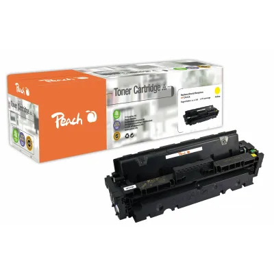 Peach HP 410 AY Toner ye ersetzt HP No. 410A Y, CF412A für z.B. HP Color LaserJet Pro MFP M 477 fdw, HP Color LaserJet Pro MFP M 477 fnw (wiederaufbereitet)
